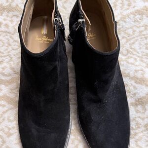 Sam Edelman Black Suede Booties